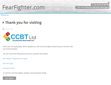 Tablet Screenshot of fearfighter.com